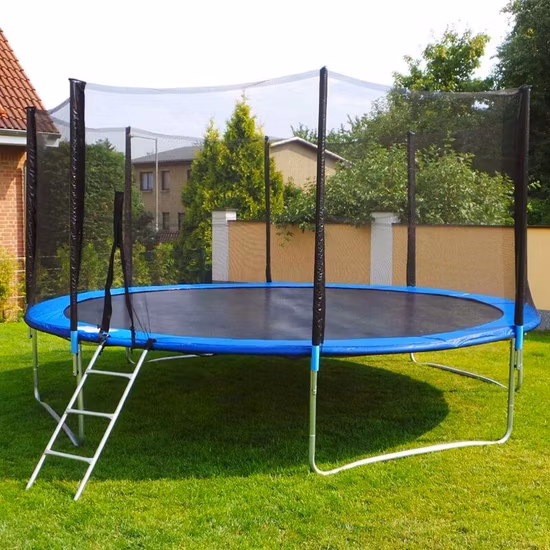 Grandi trampolini Trampolino da ginnastica per esterni da 16 piedi di vendita caldo con rete protettiva